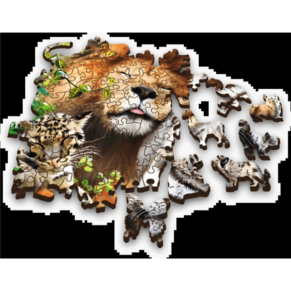 Trefl Wood Palapeli Wild Cats 501 Palaa (Kuva 4 tuotteesta 5)