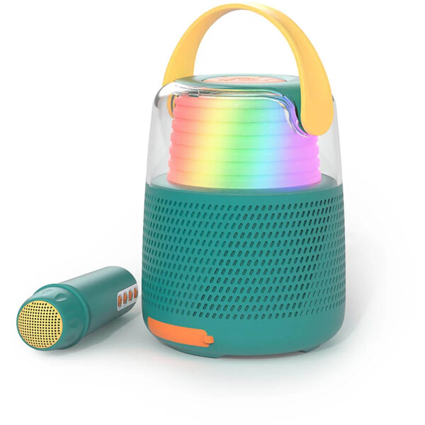 Kaiutin Karaoke Kit Mic LED Sininen (Kuva 1 tuotteesta 9)