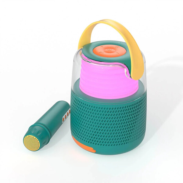 Kaiutin Karaoke Kit Mic LED Sininen (Kuva 5 tuotteesta 9)