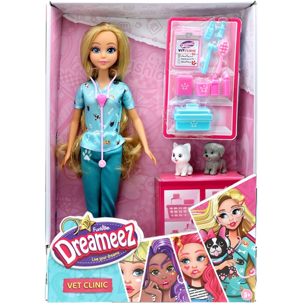 Dreameez Eläinlääkärinukke tarvikkeineen