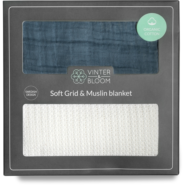 Vinter & Bloom Soft Grid + Muslin EKO 2-p (Kuva 2 tuotteesta 4)