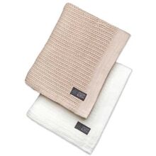 Bright White/Gold - Vinter & Bloom Peitto Soft Grid Eko 2 kpl