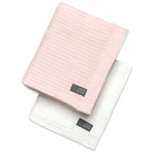 Bright White/Baby Pink - Vinter & Bloom Peitto Soft Grid Eko 2 kpl