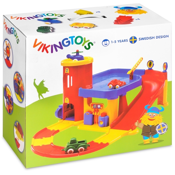Viking City Kaksikerroksinen autotalli + Ramppi (Kuva 5 tuotteesta 6)