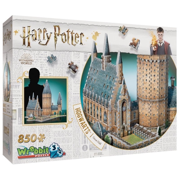 Wrebbit 3D Palapeli Harry Potter Hogwarts Hall (Kuva 1 tuotteesta 3)