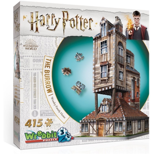 Wrebbit 3D Palapeli The Burrow - Weasley Home (Kuva 1 tuotteesta 4)