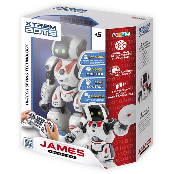 Xtrem Bots vakoojarobotti James (Kuva 6 tuotteesta 6)