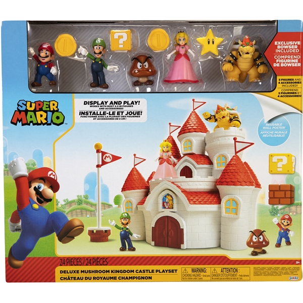 Super Mario Deluxe Playset Mushroom Kingdom Castle (Kuva 1 tuotteesta 5)