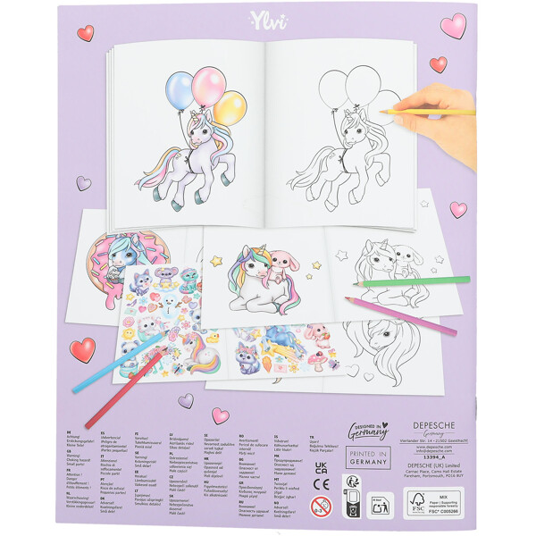 Ylvi Unicorn -värityskirja (Kuva 5 tuotteesta 5)